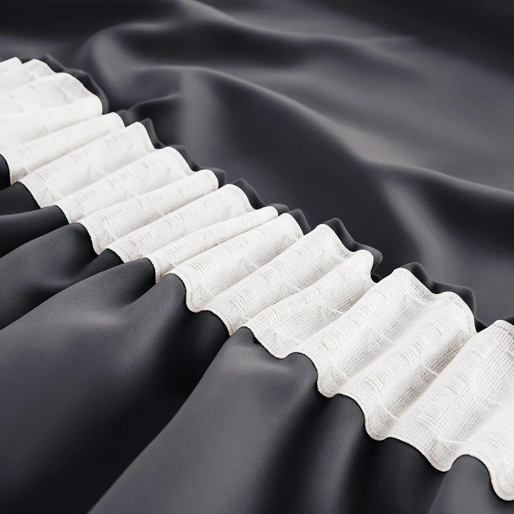 Verduisteringsgordijn, met aangerimpelde bies en golf, VODA