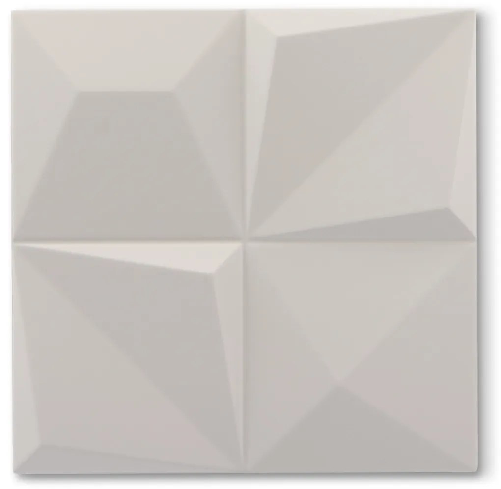 3D Wandtegel 30x30 Cm Emporia Mat Wit RBT108