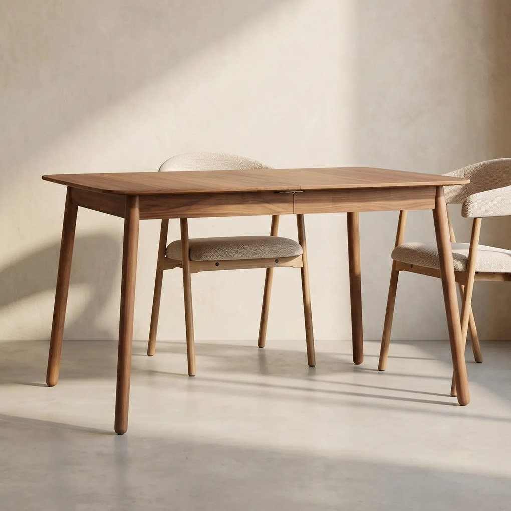 Zuiver Glimps Walnut Walnoot Eettafel Uitschuifbaar 120-162