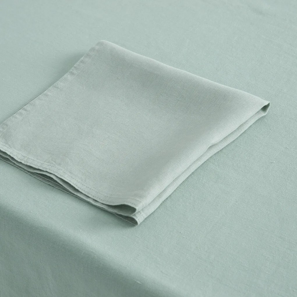 Set van 4 servetten van gewassen linnen Victorine