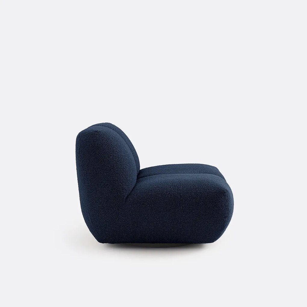 Draaifauteuil, dikke badstof, Nuria