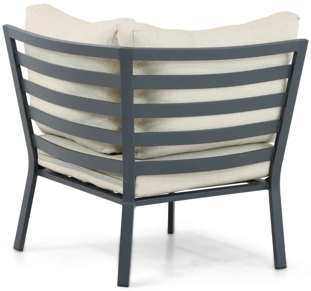 Hoek loungeset 6 personen Aluminium/Polywood (grey teakfinish) Grijs Lifestyle Garden Furniture Santiago