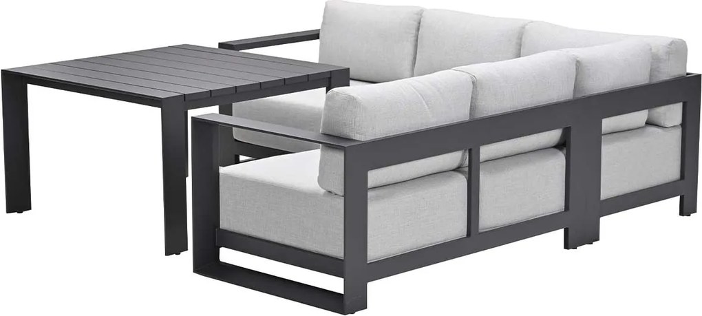 Garden Impressions Malakka lounge dining set 4-delig - valley sand