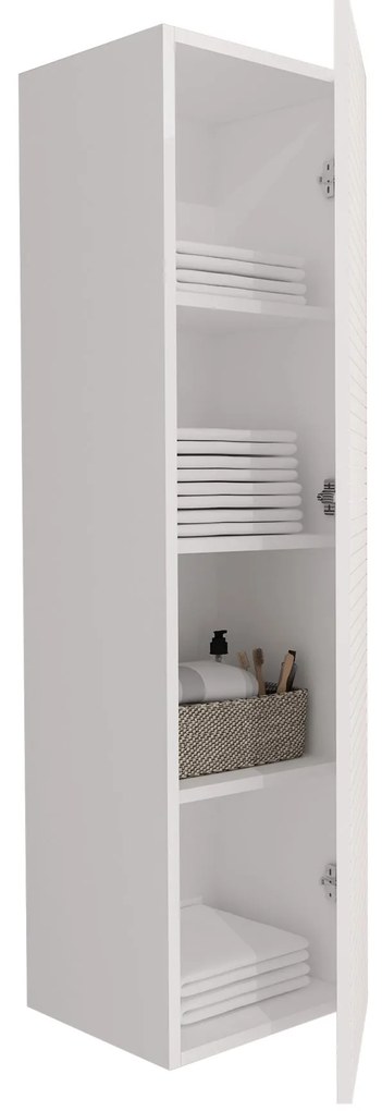 Sanigoods Maisy kolomkast ribbelfront 135cm wit