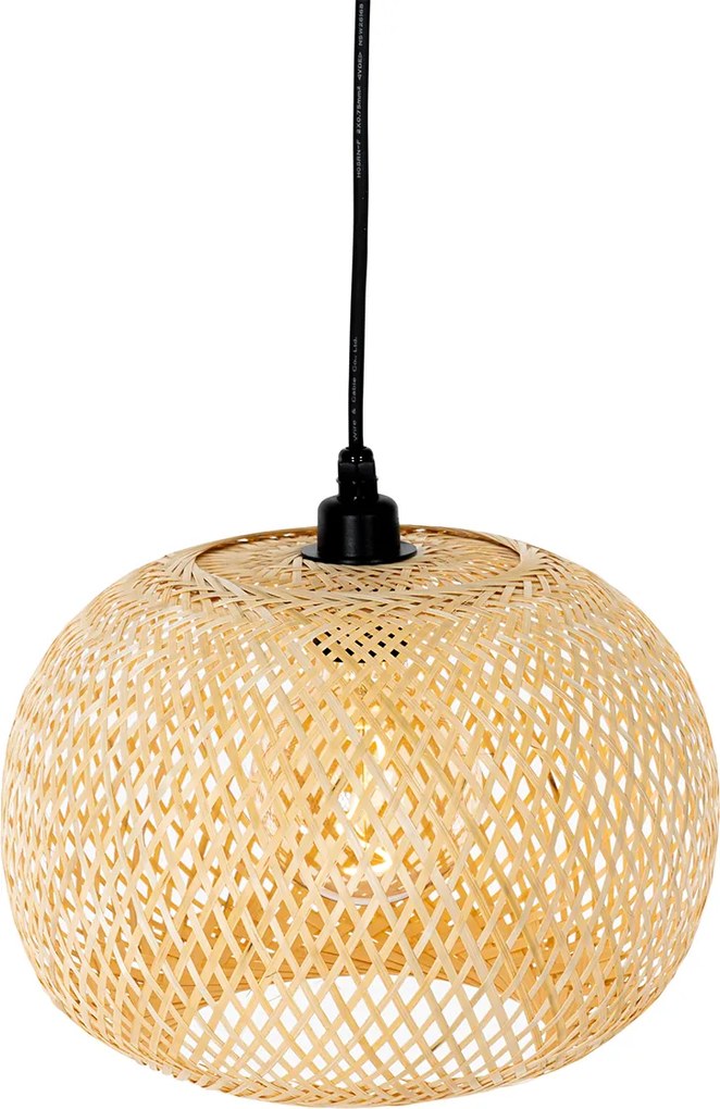 Oosterse buiten hanglamp bamboe 3-lichts IP44 - Rafael