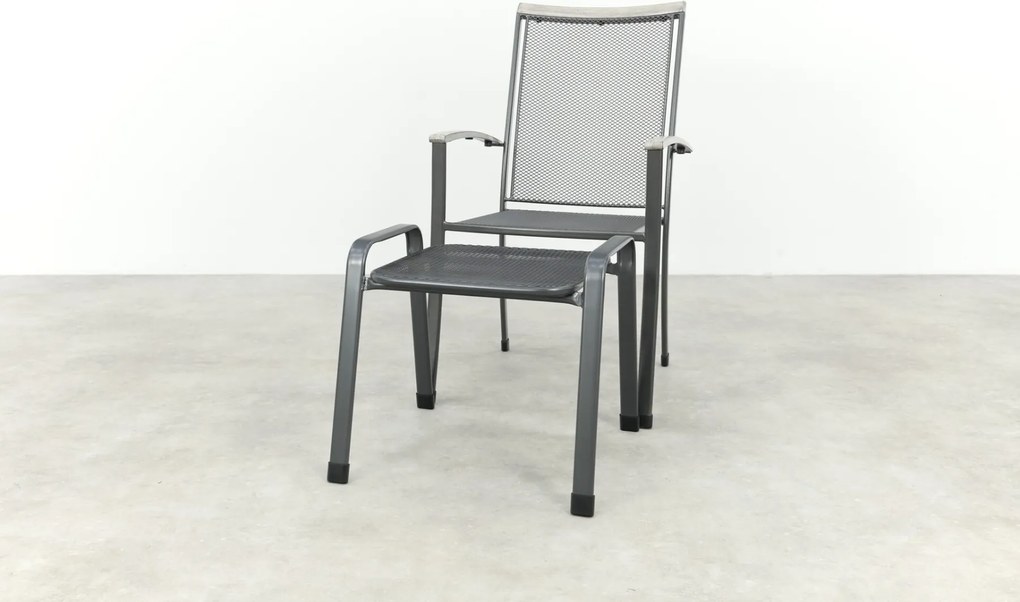 Royal Garden Balero stapelbare tuinset strekmetaal 160x90 cm.