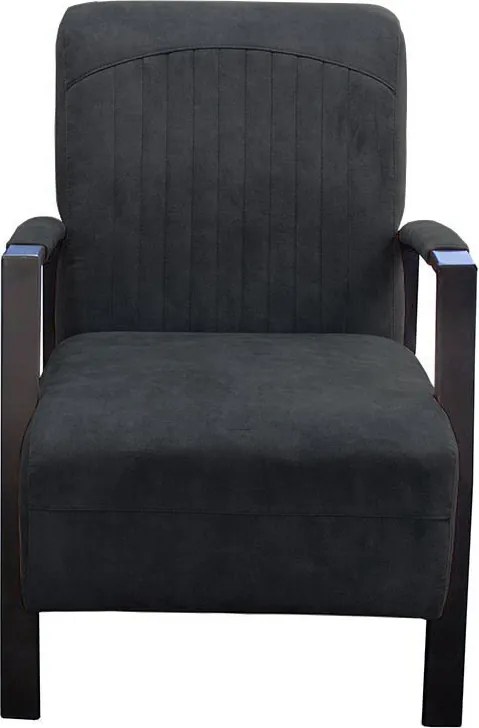 Fauteuil - Giulietta - velours Adore antraciet 67