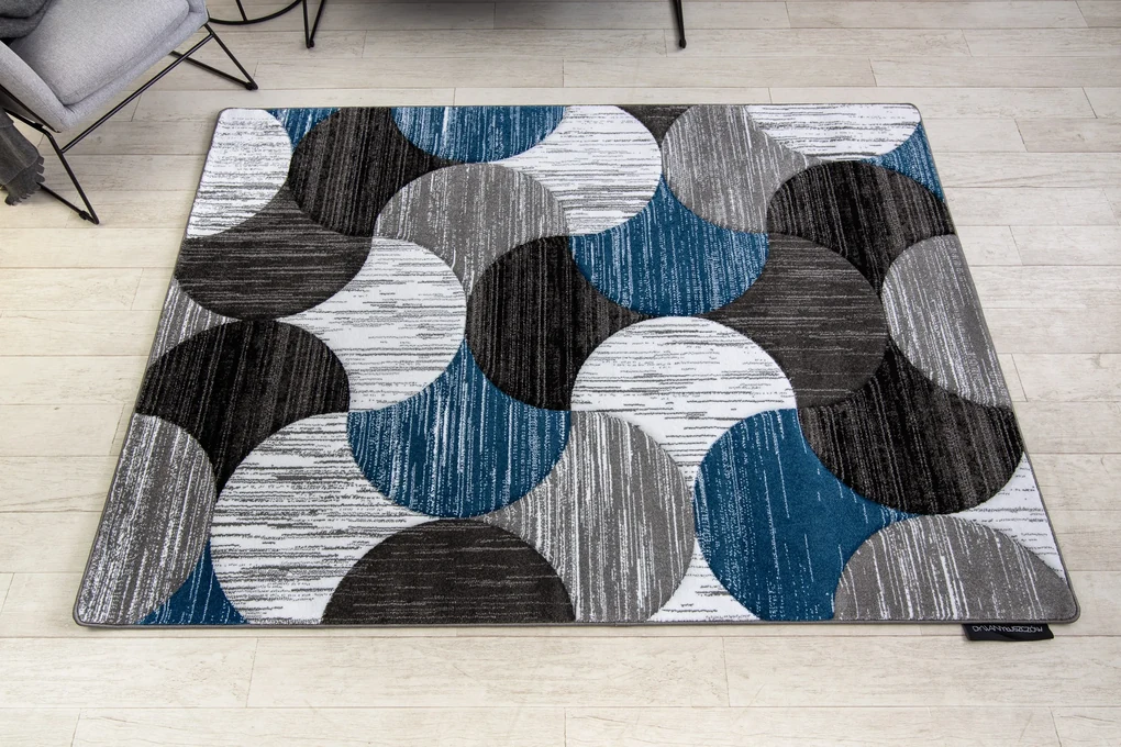 Tapijt ALTER Geo Schelpen blauw