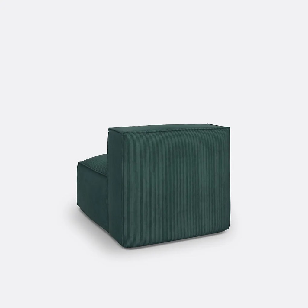 Element voor modulaire bank, in ribfluweel, Seven