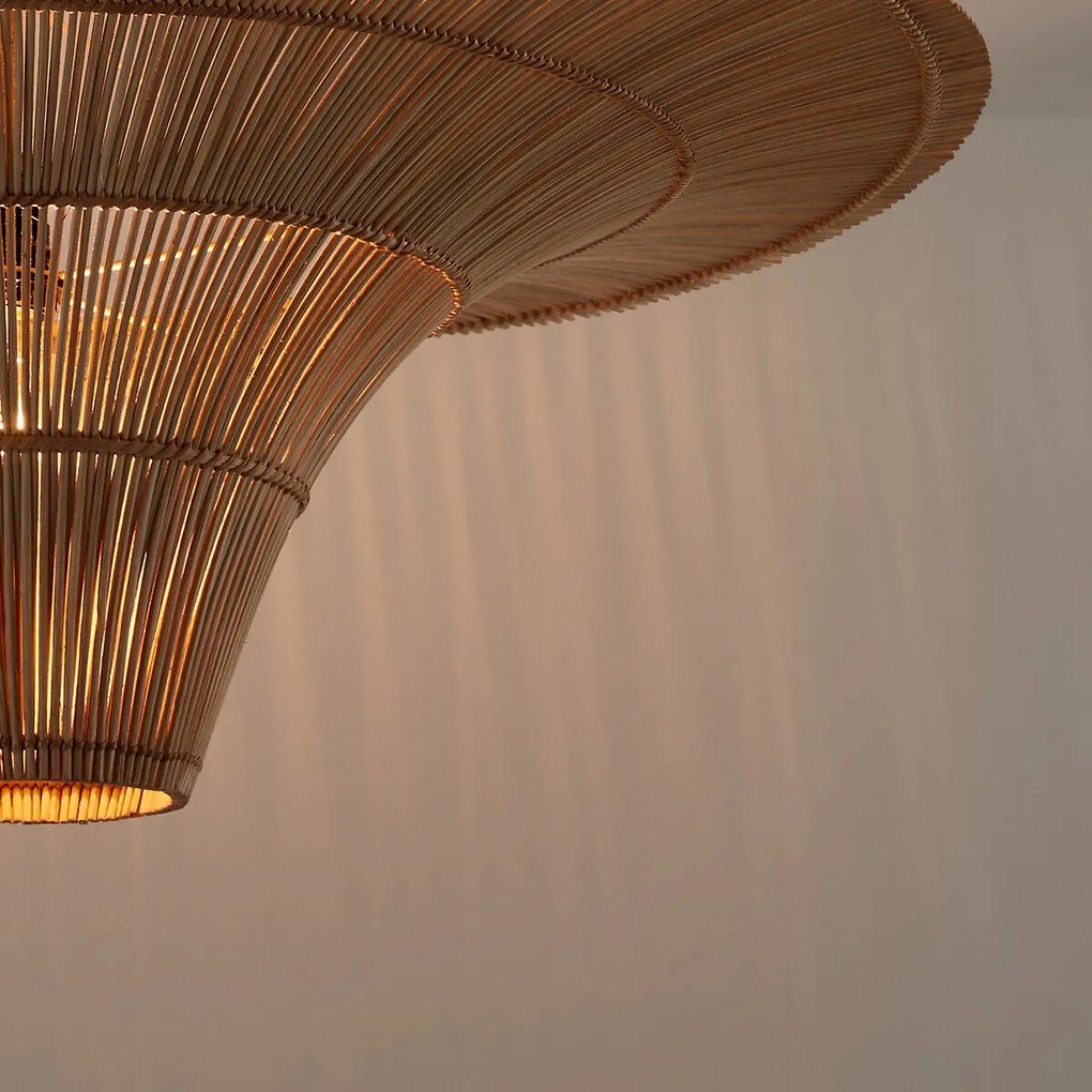 Hanglamp/plafonlamp in rotan Ø80 cm, Junita