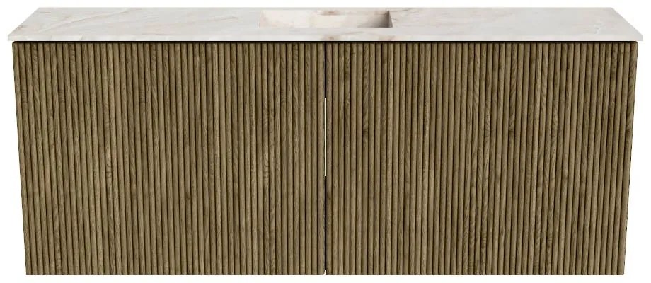 Mondiaz Joya DLux 100cm toiletmeubel dusk met wastafel faye midden zonder kraangat frappe