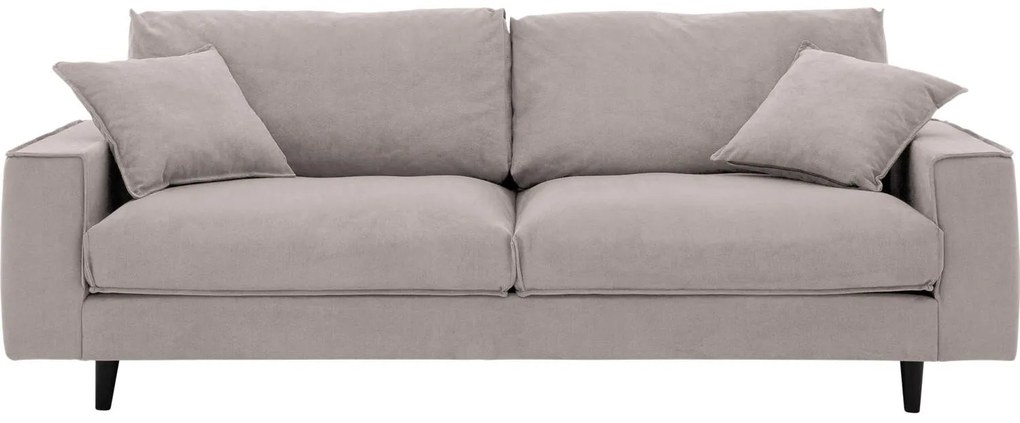 Goossens Bank Jonas beige, stof, 3,5-zits, urban industrieel