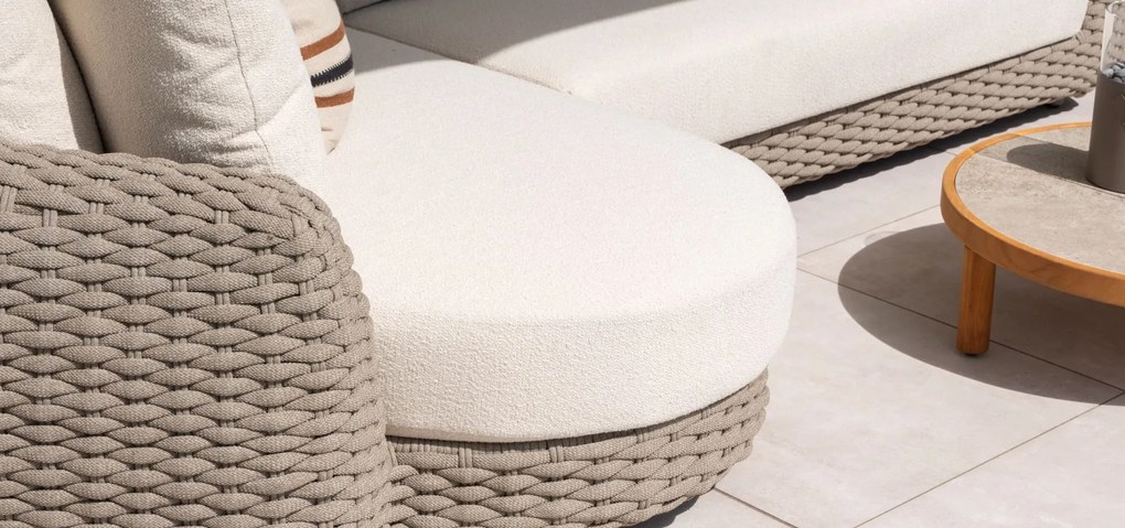 4 Seasons Outdoor Maxime chaise loungebank terre LoungebankLoungeset   bruin weerbestendig