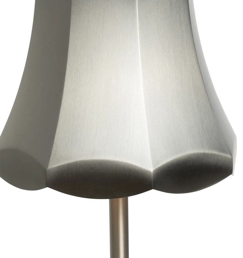 Buitenlamp met dimmer LED Retro tafellamp met dimmer gunmetal oplaadbaar IP44 - Granny Retro IP44 Buitenverlichting Lamp