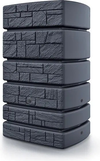 Prosperplast Stone Tower Regenton - 500 Liter - Antraciet - Steen Look