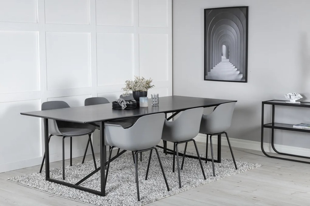 Jörn Eetkamerstoel - Malin - Donkergrijs - Kunststof - Jörn