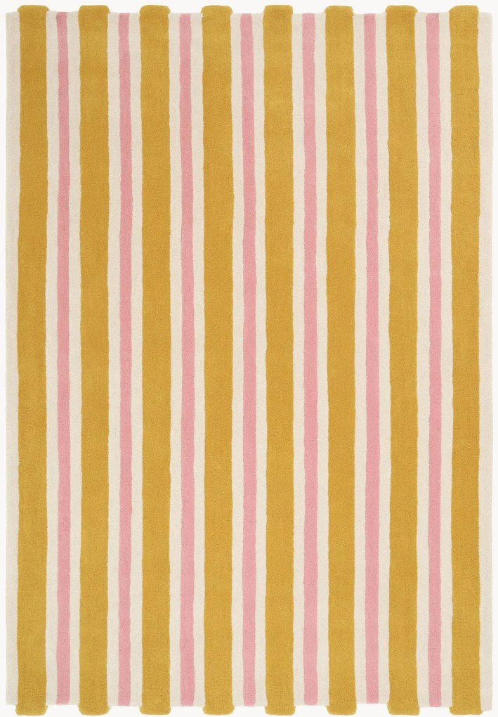 Handgetuft laagpolig wollen vloerkleed Hille