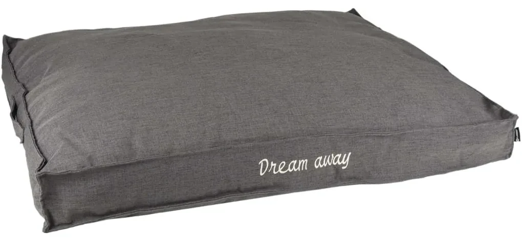 FLAMINGO Hondenkussen met rits Dream Away 100x70 cm grijs