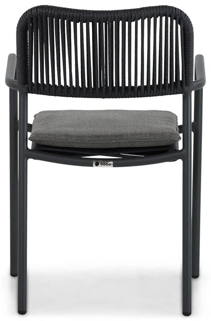 Tuinset 6 personen 220 cm Aluminium/rope Grijs Coco Penya/Matara