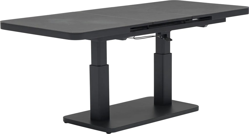 Caribbean uitschuifbare en in hoogte verstelbare tafel 140-180x80x53-75 cm sintered stone