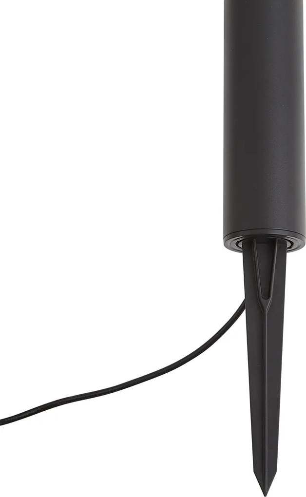 Modern buiten paaltje 12V zwart incl. LED IP65 - Voltaire Palo