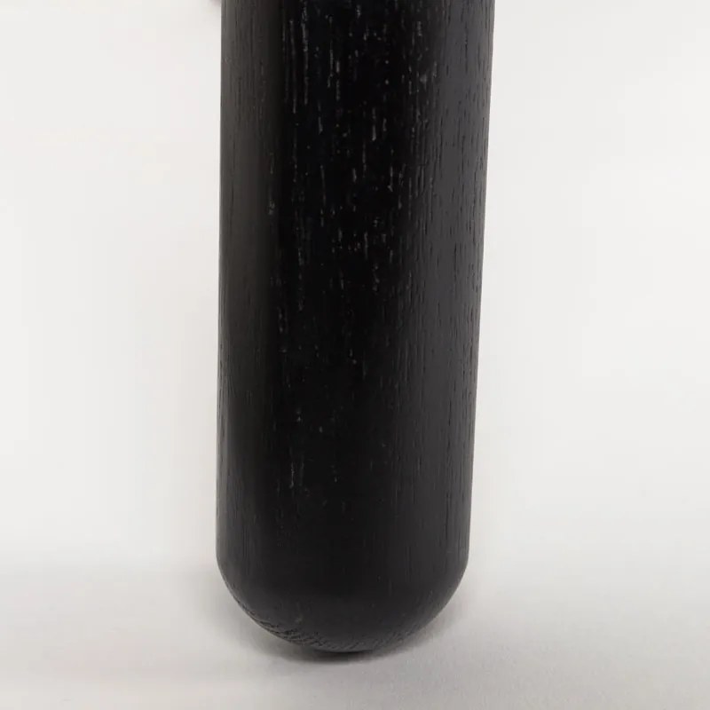 Zuiver Glimps Uitschuifbare Eettafel Zwart Hout