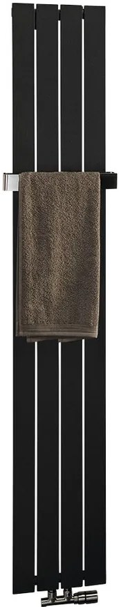 Sapho Colonna radiator mat zwart 30x180cm 614W