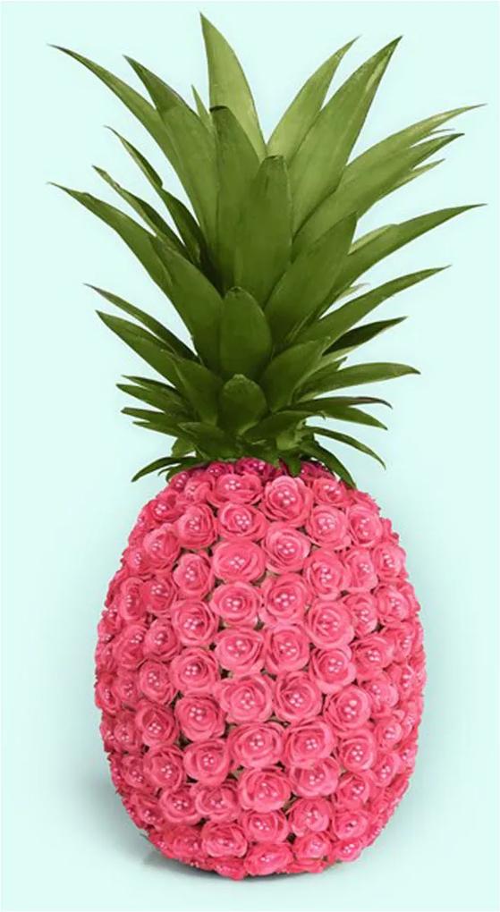 IXXI Pineapple Roses wanddecoratie 120 x 80 cm