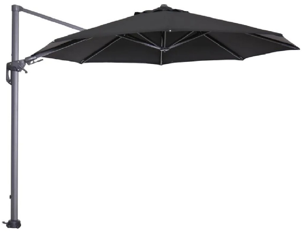 Garden Impressions Hawaii zweefparasol Ø350 cm - frame carbon black - doek zwart