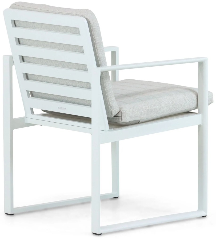Tuinstoel Aluminium Wit Lifestyle Garden Furniture Nuno
