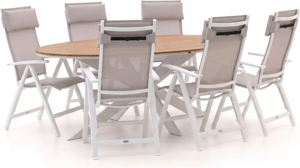 Diningset Bellagio  | 6 personen | Tuinset polywood | 5-delig | Kees Smit Tuinmeubelen