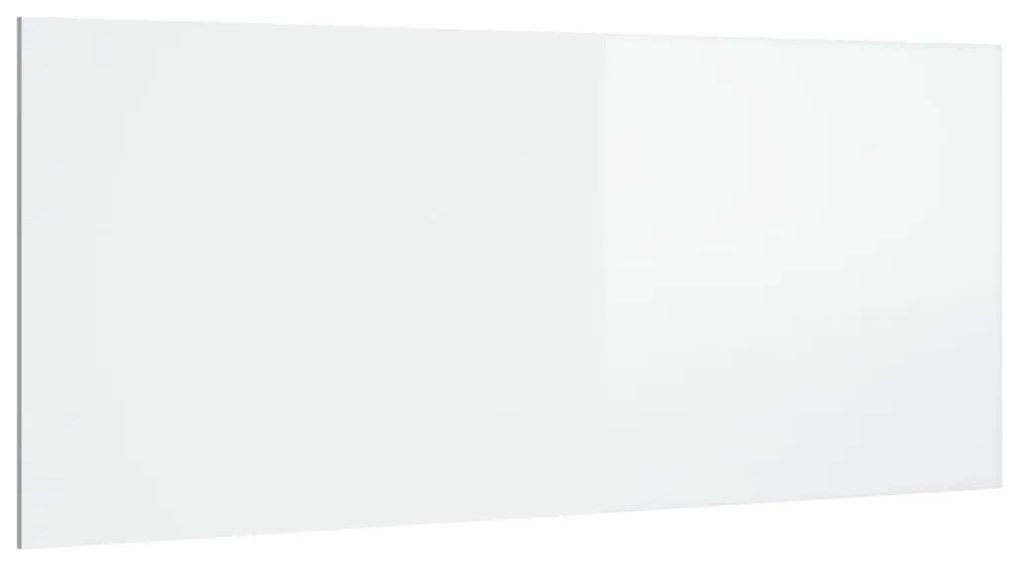 vidaXL Hoofdbord 200x1,5x80 cm bewerkt hout hoogglans wit