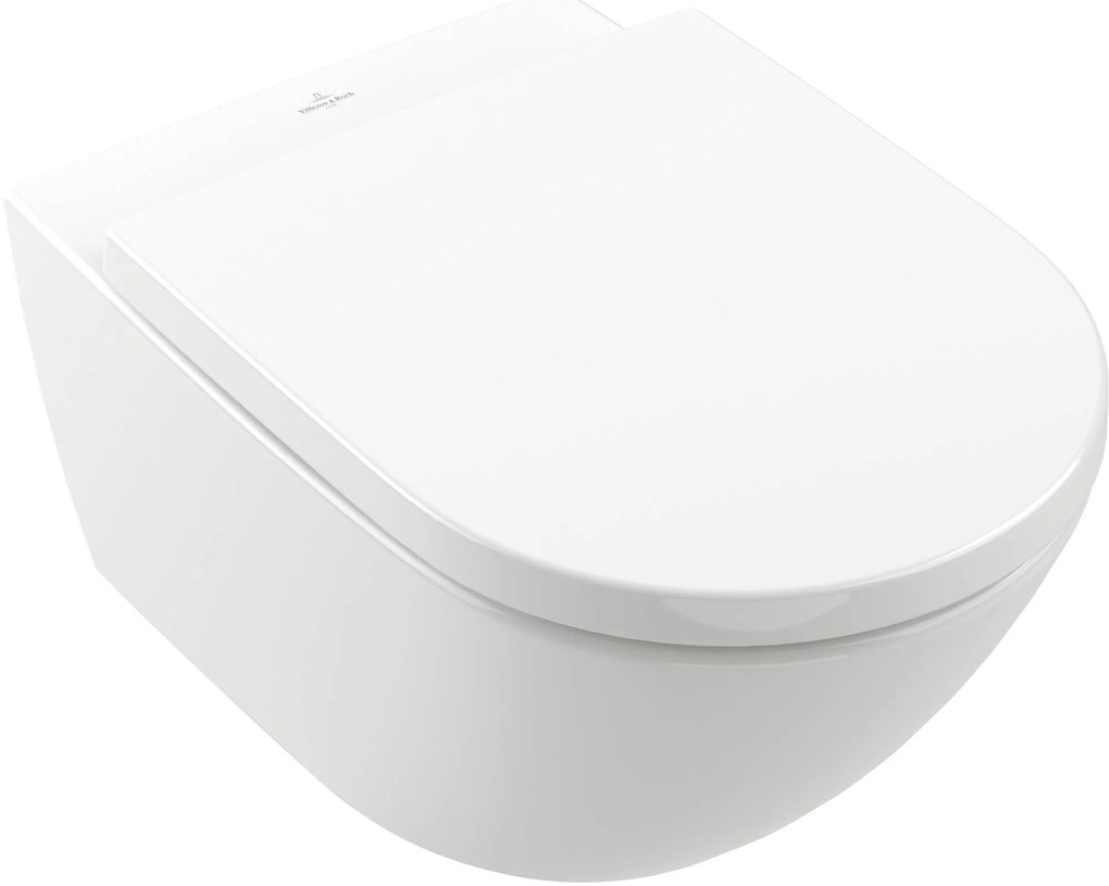 Villeroy & Boch Subway 3.0 hangtoilet TwistFlush CeramicPlus incl. softclose toiletbril met quickrelease glans wit alpin