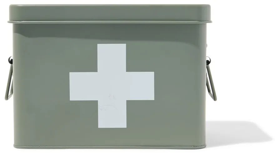 HEMA Medicijnbox Mat Groen 14.5x23x16 (legergroen)