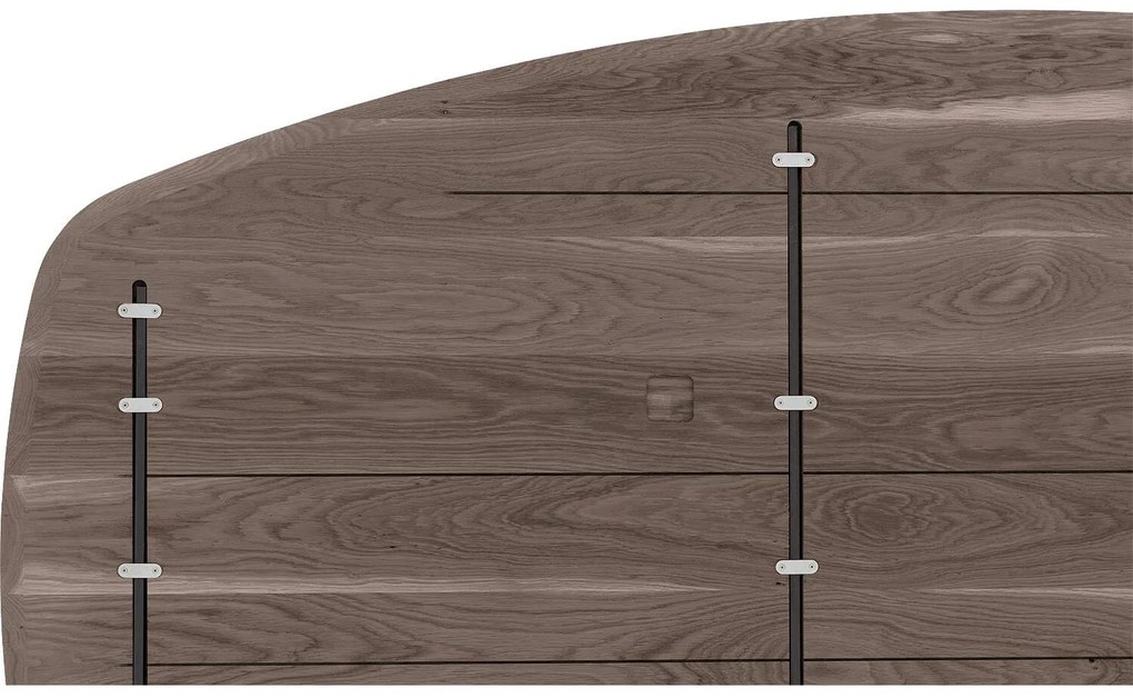 Goossens Excellent Eettafel Uniek, Semi ovaal 200 x 110 cm