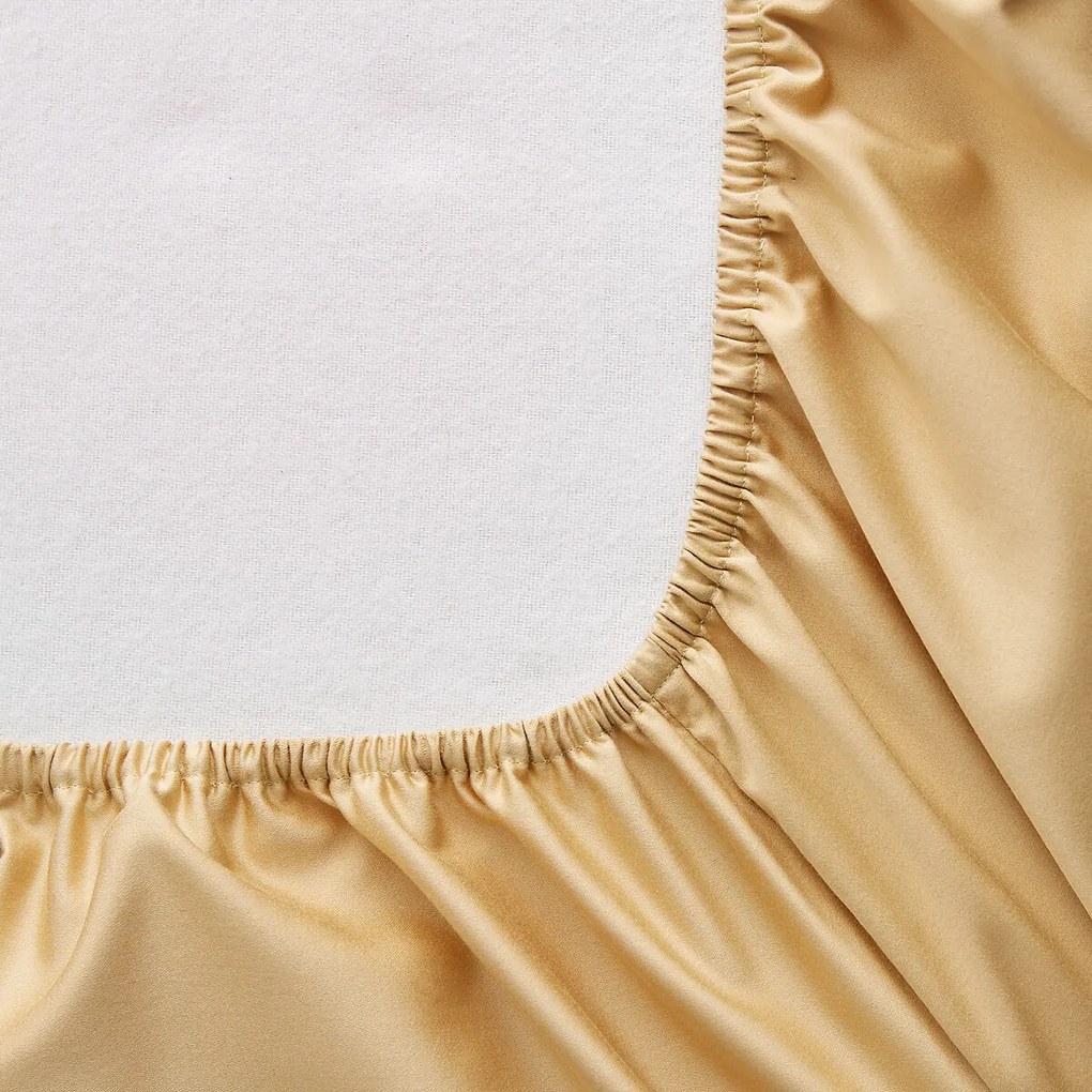 Hoeslaken, gewassen katoensatijn, omslag 30 cm, Saria