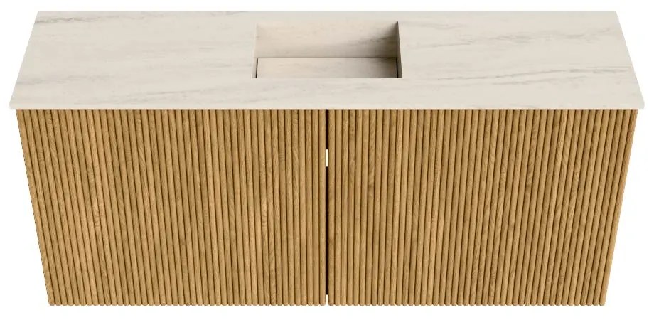 Mondiaz Joya DLux 90cm toiletmeubel oak met wastafel faye midden zonder kraangat meli