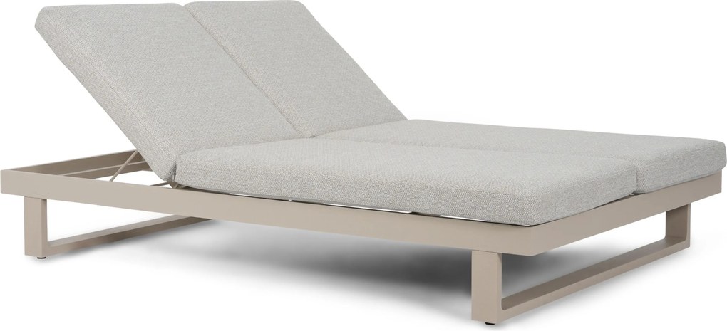 Lifestyle Garden Furniture Massimo Ligbed Met Kussen Loft/sandy Aluminium Taupe