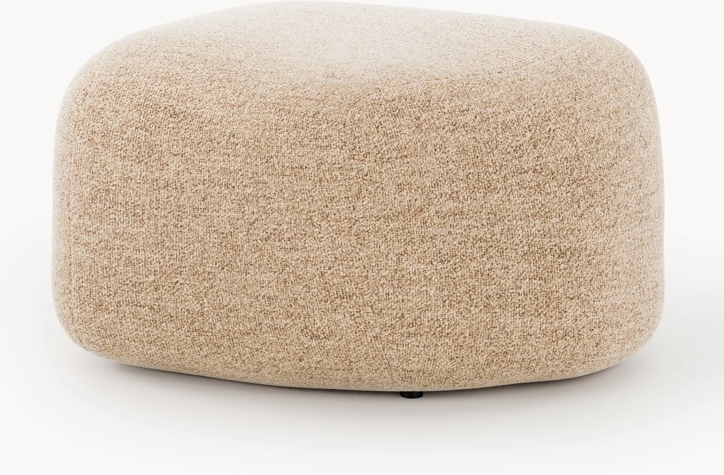 Ovale bouclé poef Wolke