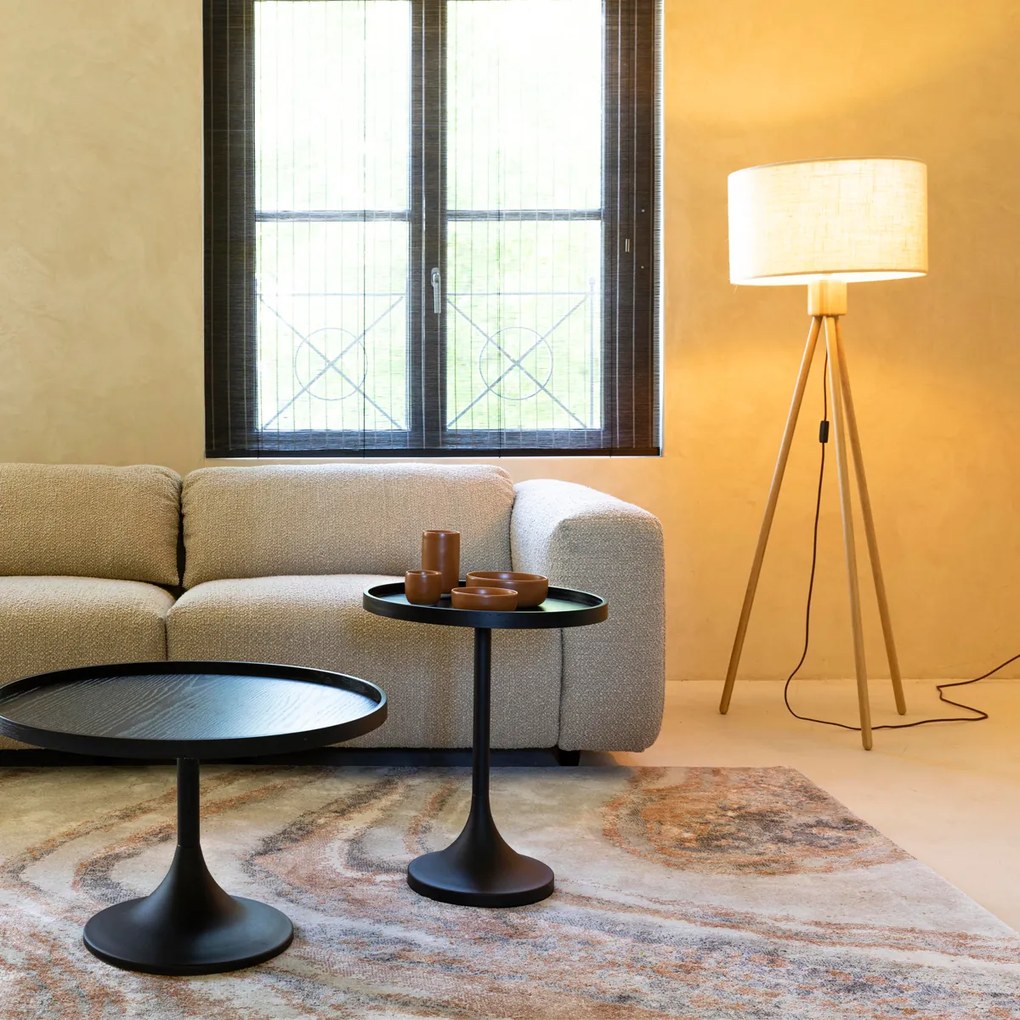 Zuiver Fan Bamboo Houten Driepoot Vloerlamp
