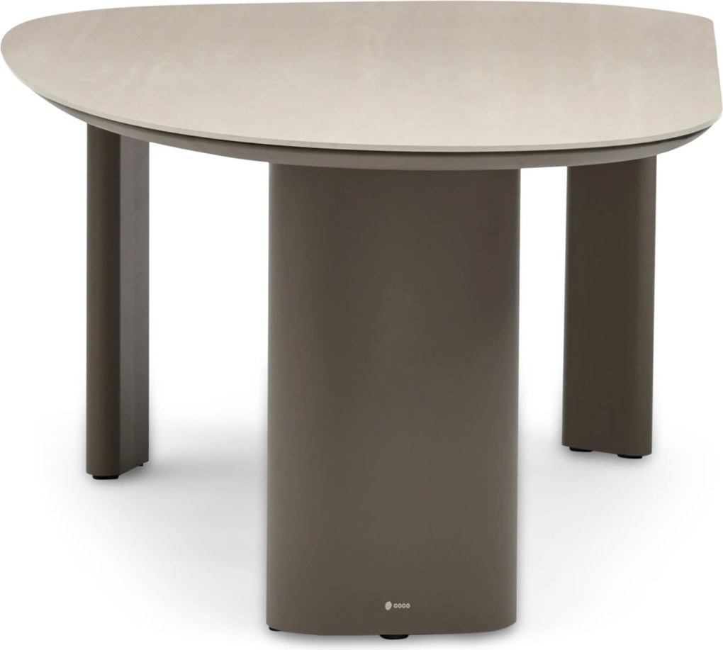 Tuinset 6 personen 240 cm Aluminium Taupe Apple Bee Pine
