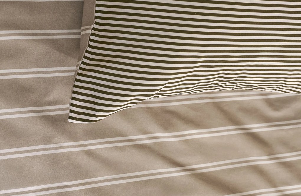 vtwonen Mini Stripe Dekbedovertrek Naturel – Bij Swiss Sense