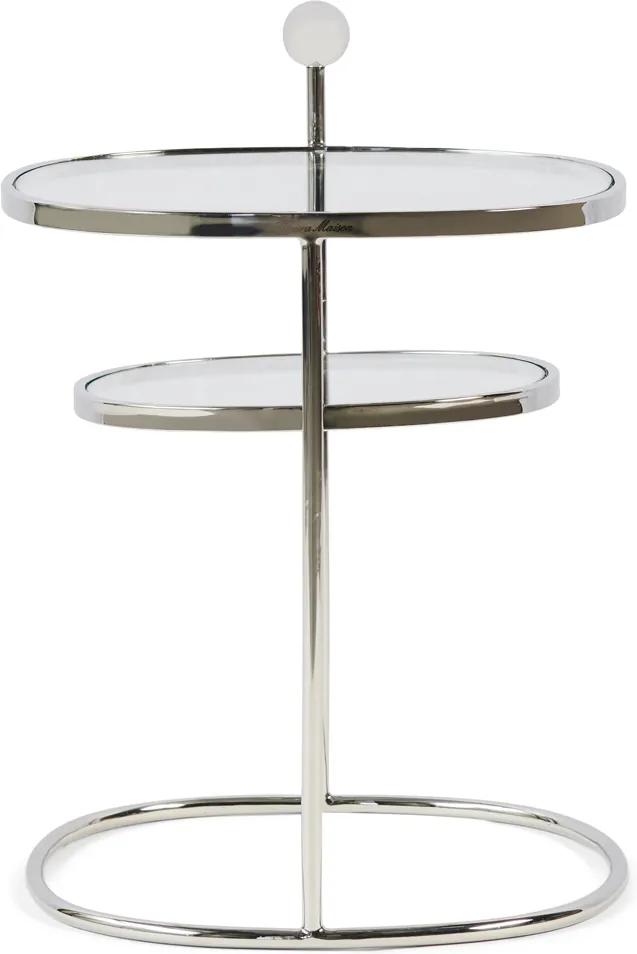 Rivièra Maison - Liberty Hexagon Side Table, Silver - Kleur: zilver