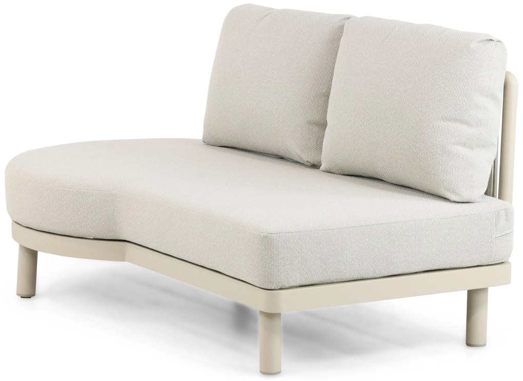 Hoek loungeset 5 personen Aluminium/rope Taupe  Santika Furniture Santika