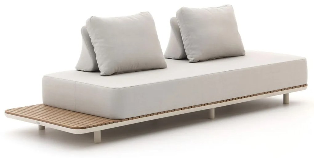 Loungebank Tuin Bellagio   | Outdoor Textiel | 2 personen | Tuinbank Beige | 253cm | Incl. kussens | Kees Smit Tuinmeubelen