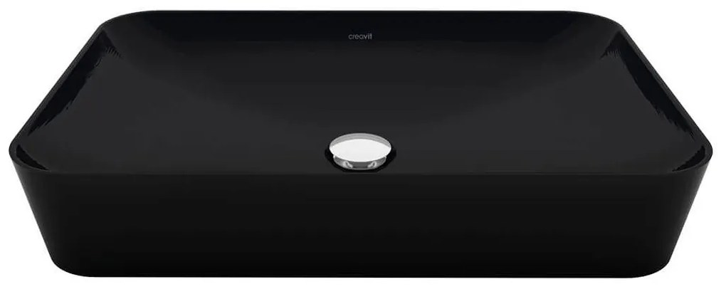 Sanigoods Aqualis keramische waskom 60x40cm mat zwart