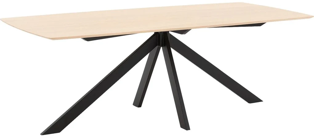 Goossens Excellent Eettafel Floyd, Semi rechthoekig 220 x 100 cm