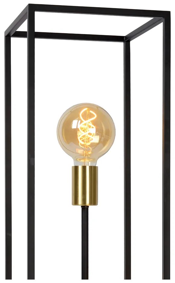 Lucide Ruben vloerlamp 22x120cm E27 zwart mat