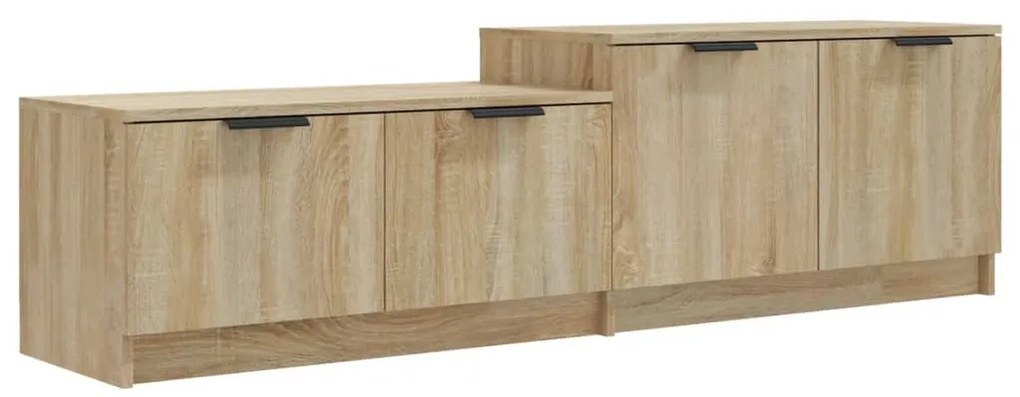 vidaXL Tv-meubel 158,5x36x45 cm bewerkt hout sonoma eikenkleurig