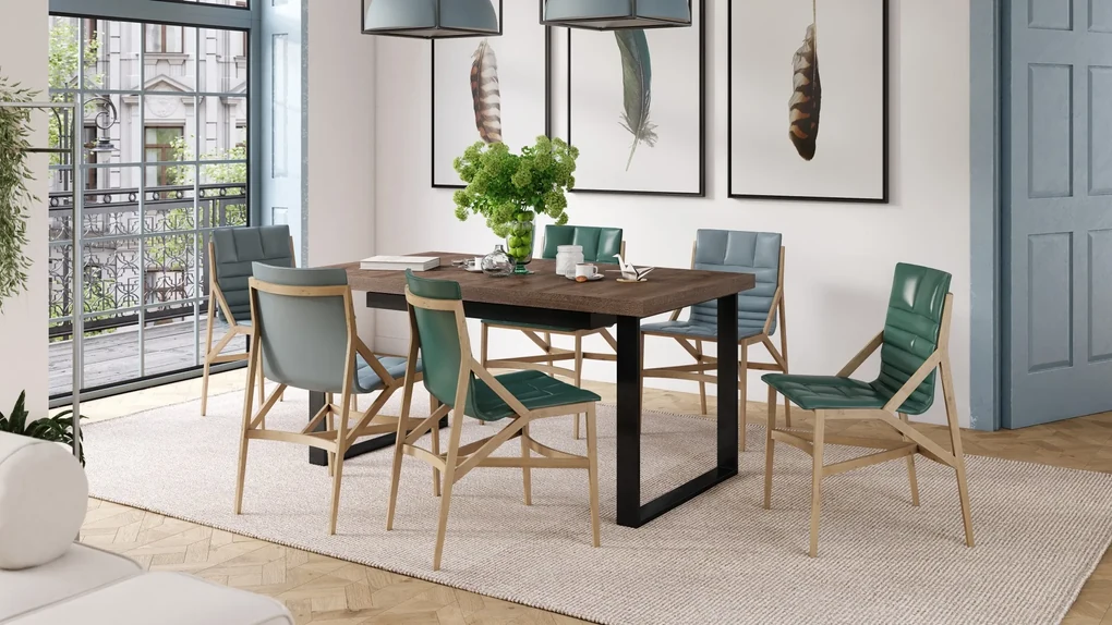 AVELLA Bruin Eik - LOFT TAFEL VOOR WOONKAMER/EETKAMER UITKLAPBAAR TOT 3,1 m!
